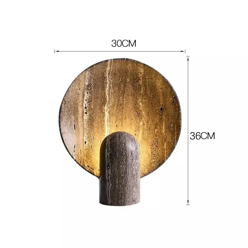 Faux Travertine Stone Lamp