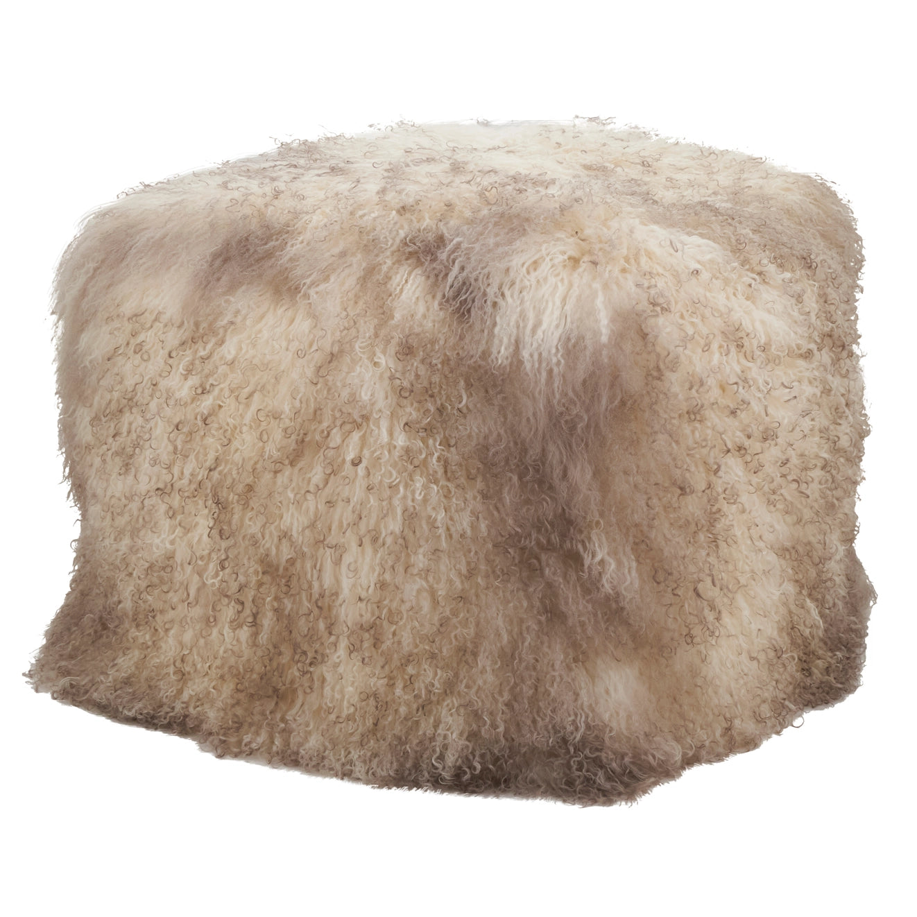 Mongolian Lamb Fur Pouf