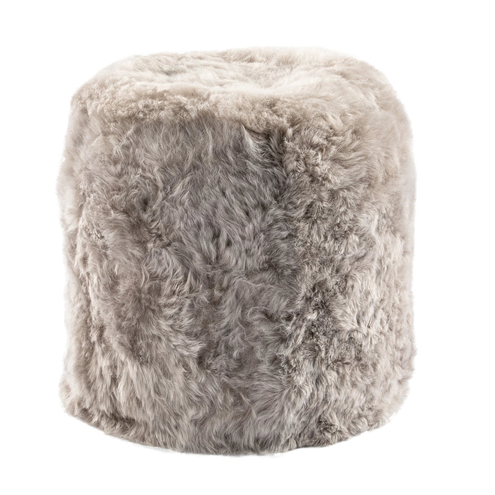 Icelandic Sheepskin Tuffet Beige