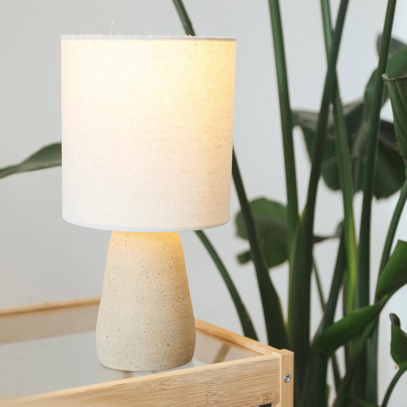 Handmade Ceramic Lamp - Oat