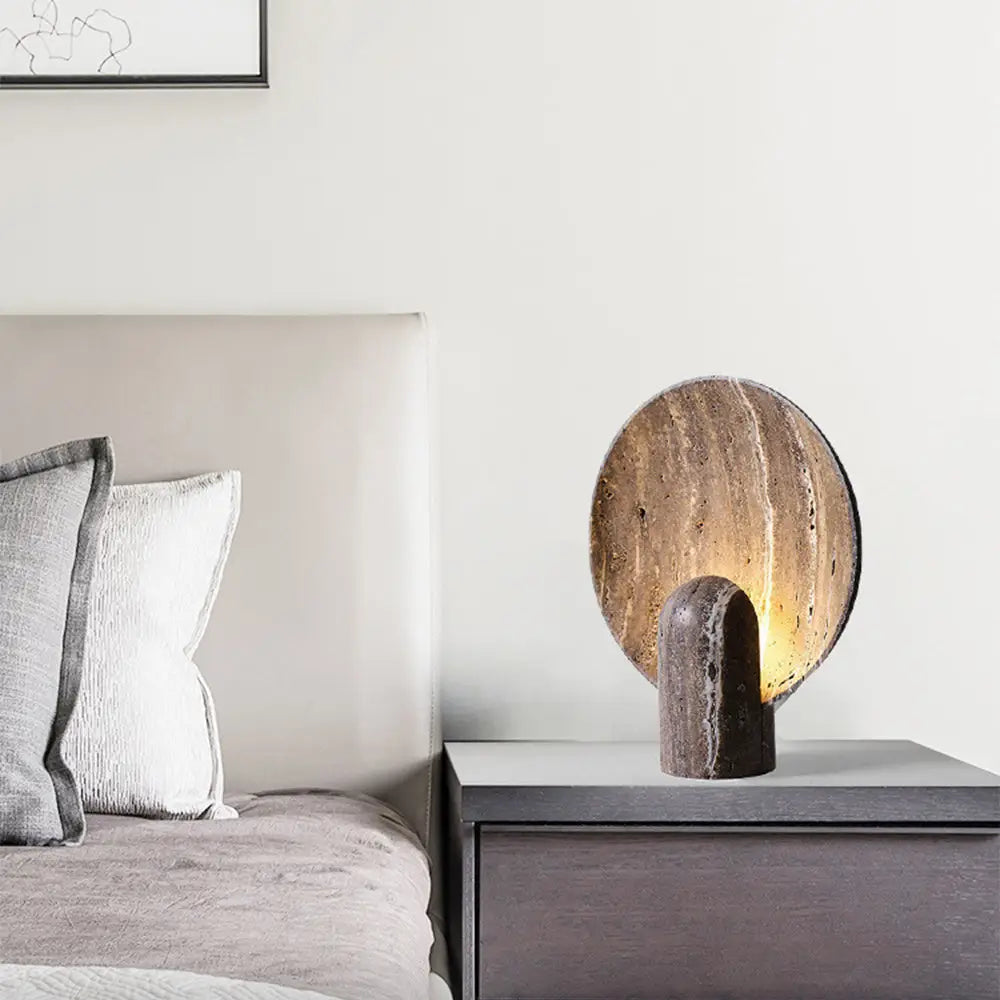 Faux Travertine Stone Lamp