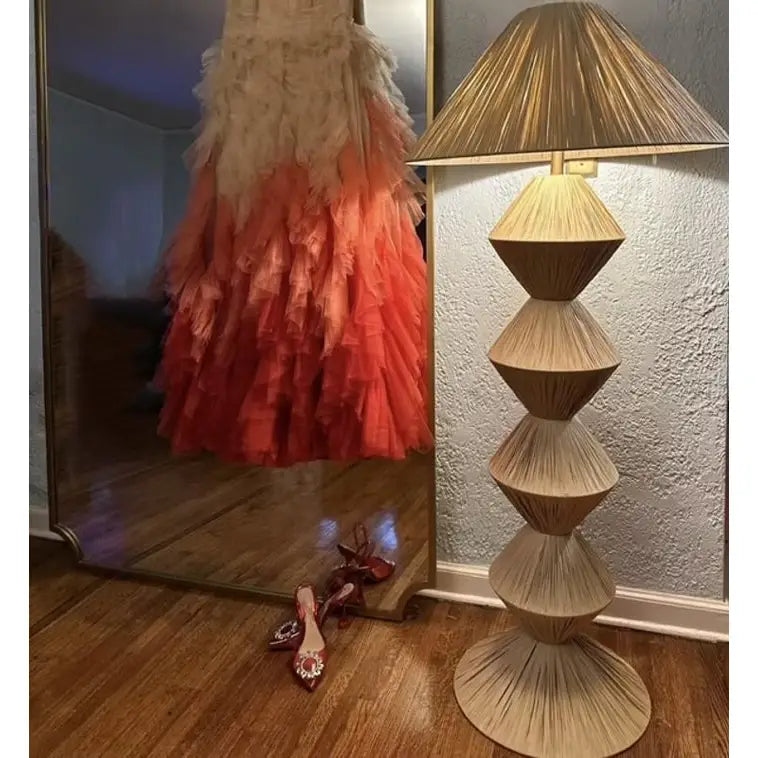 Natural Floor Raffia Lampshade