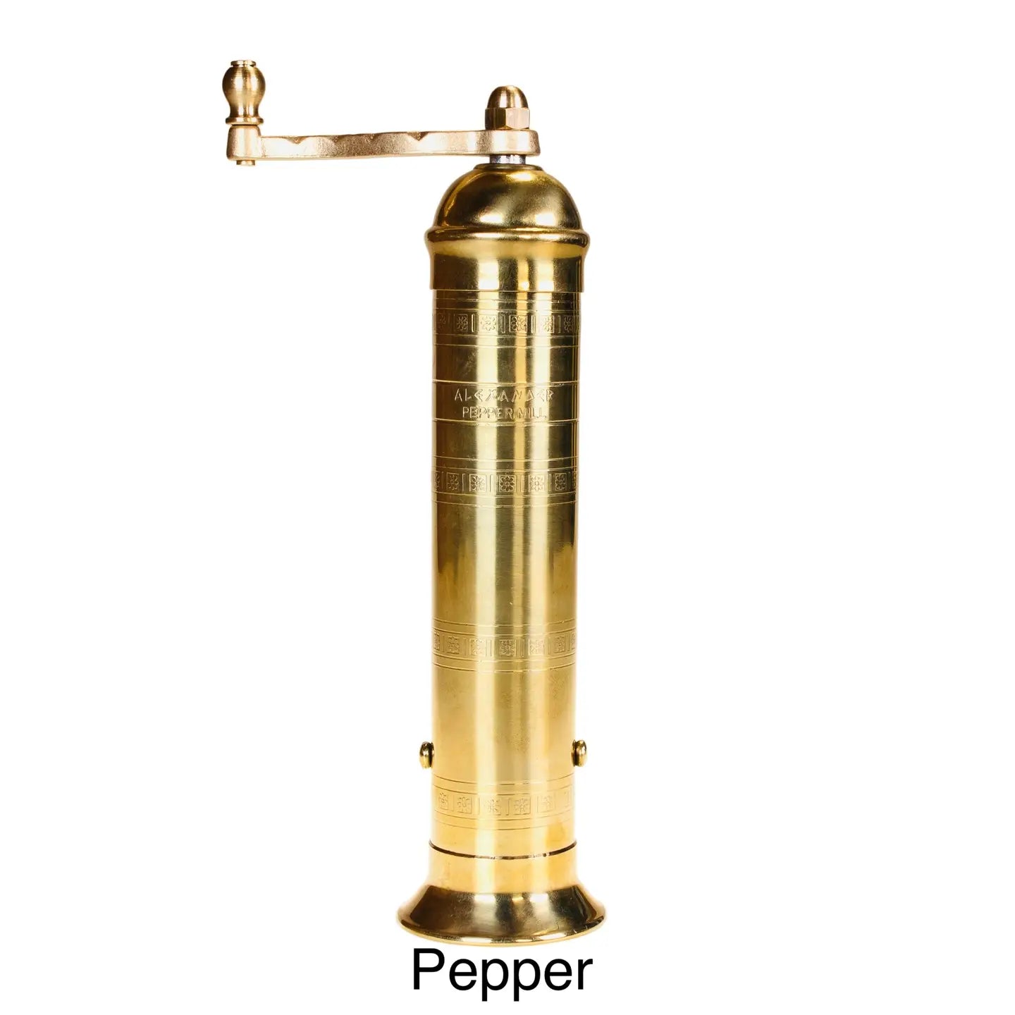 The Original Brass Mill Salt and Pepper Set