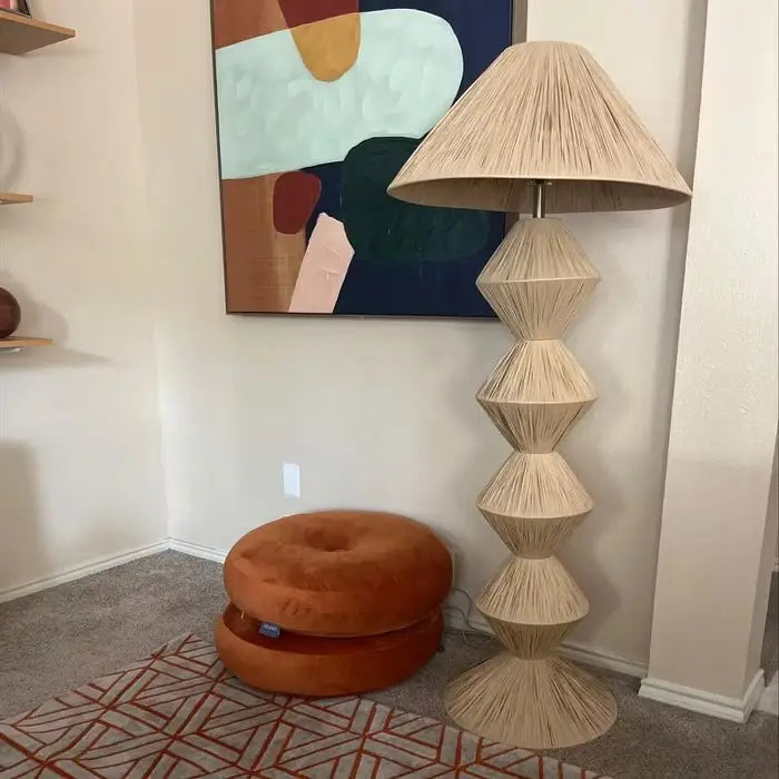Natural Floor Raffia Lampshade