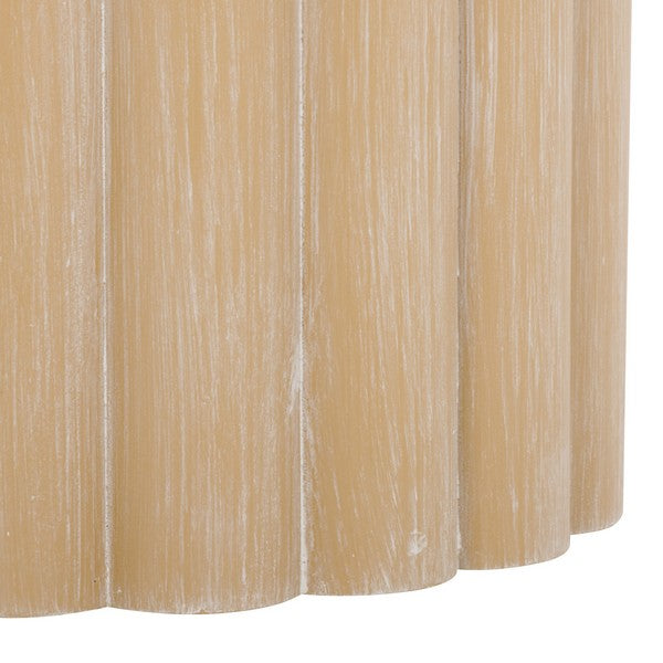 Monka Round End Table - Natural