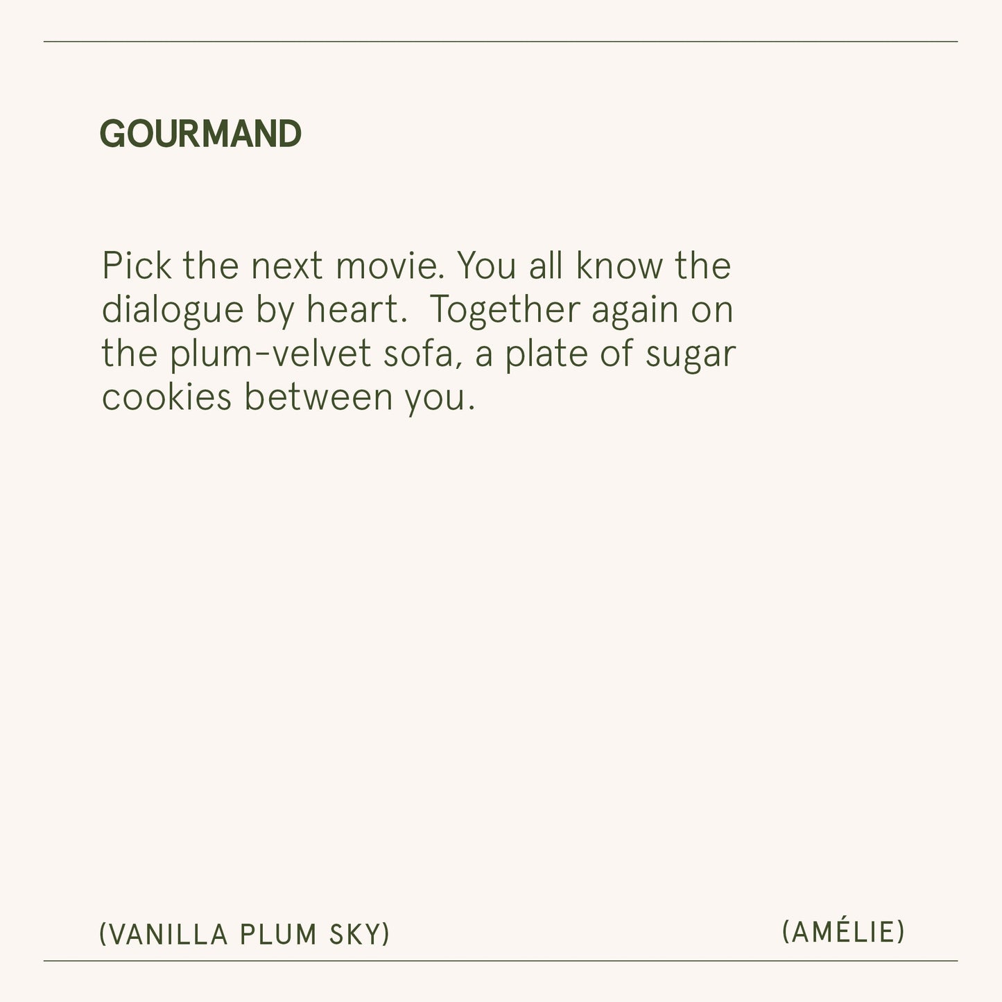 Amélie – Vanilla Plum Sky 3oz Candle