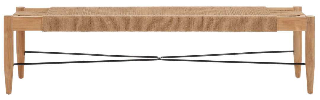 Arcana Jute Bench - Natural / Natural / Black