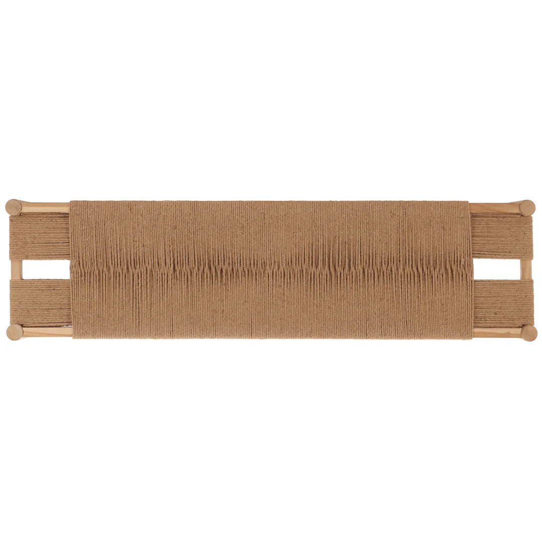 Arcana Jute Bench - Natural / Natural / Black
