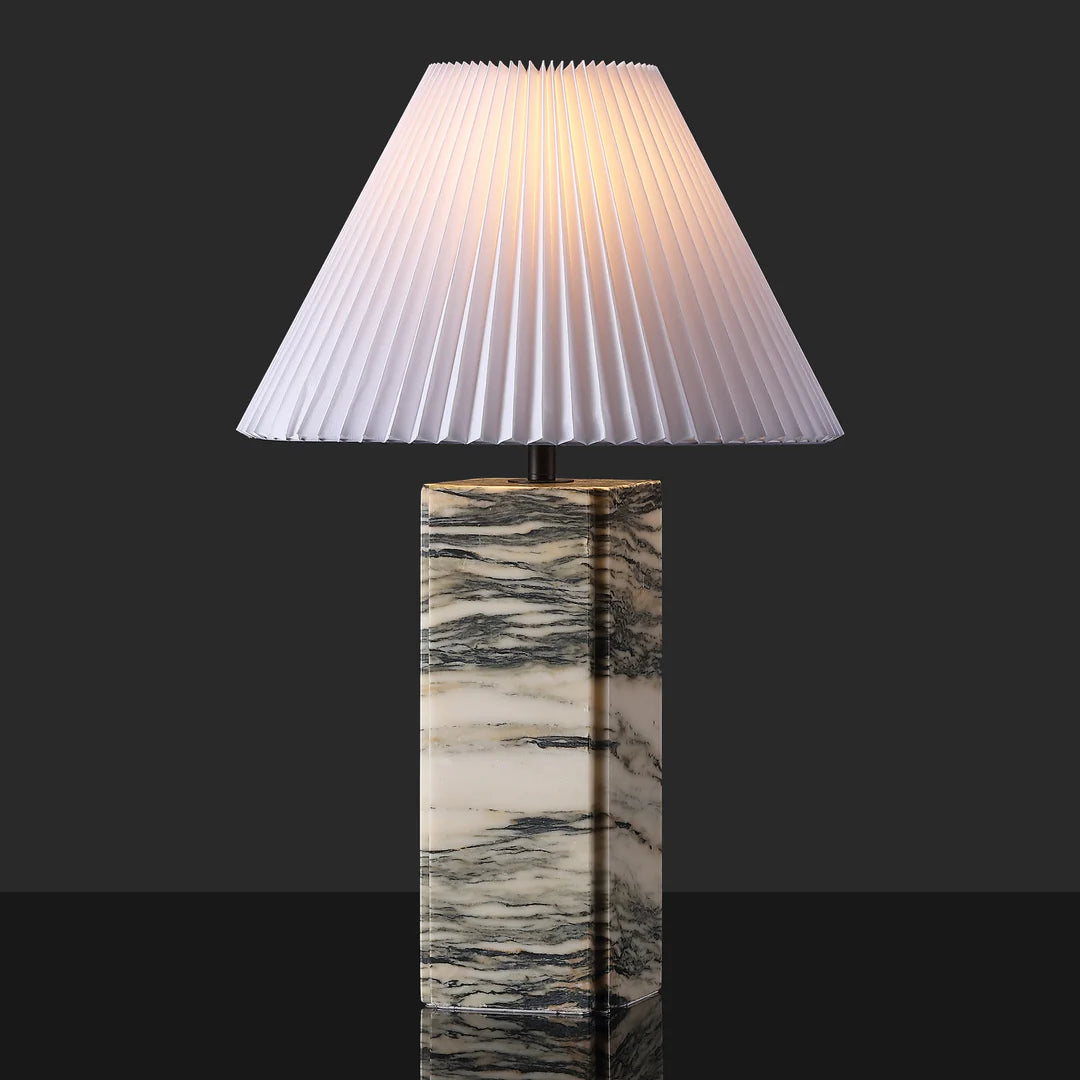 Mackenzie Square Marble Table Lamp