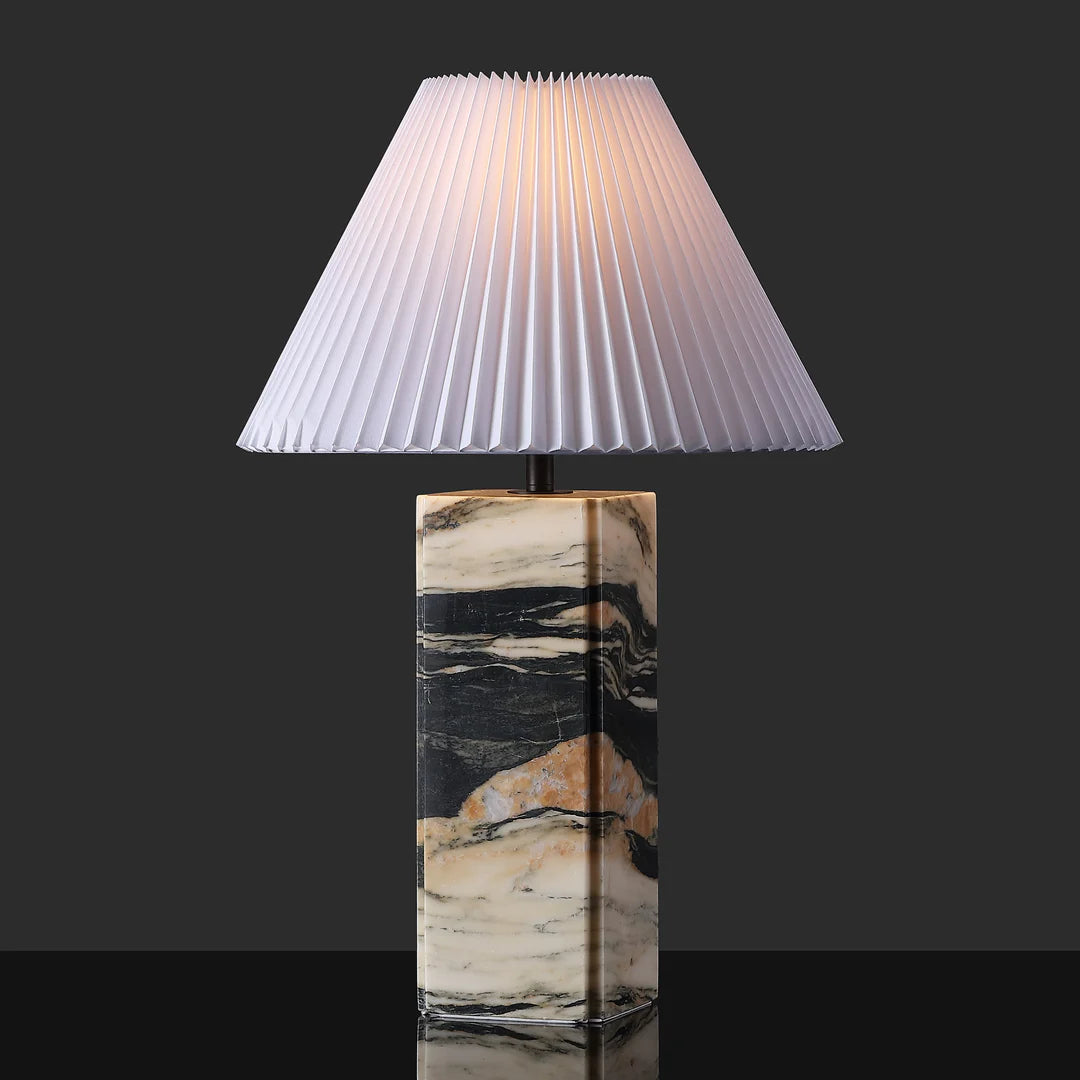 Mackenzie Square Marble Table Lamp