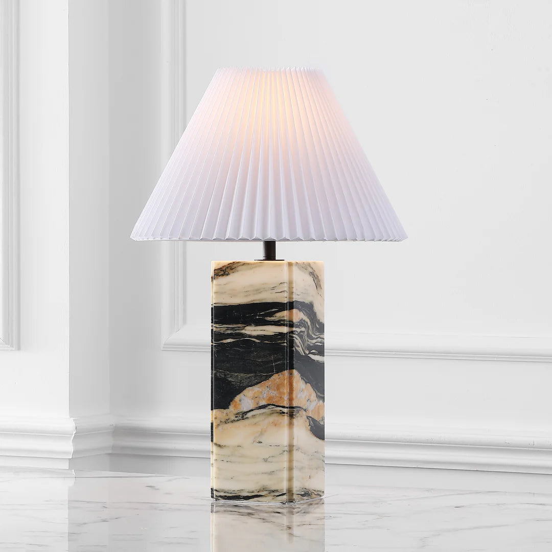 Mackenzie Square Marble Table Lamp