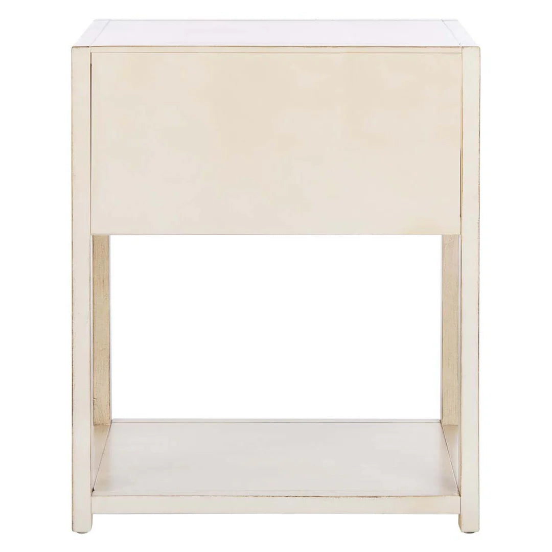 Yudi 1 Drawer 1 Shelf Nightstand-Antique White