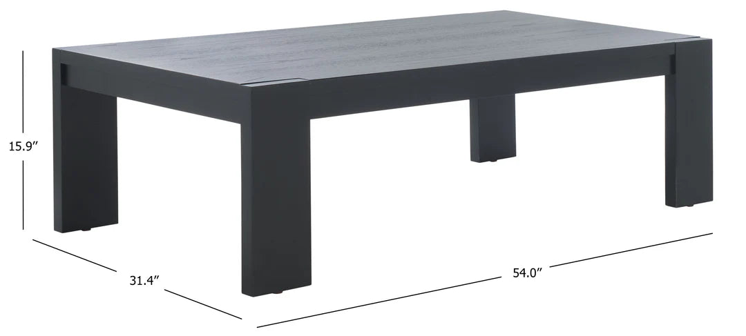 Nikole Rectangle Wood Coffee Table
