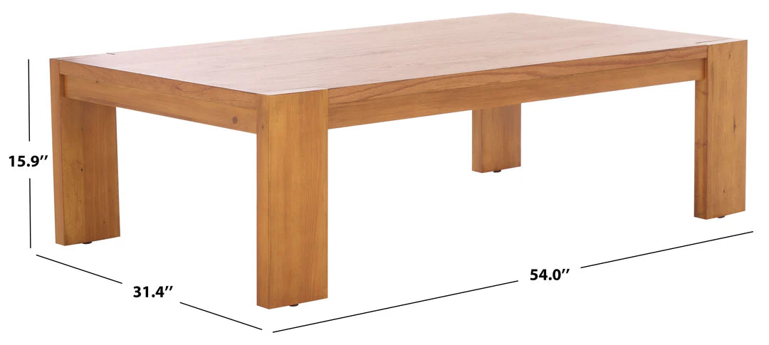 Nikole Rectangle Wood Coffee Table