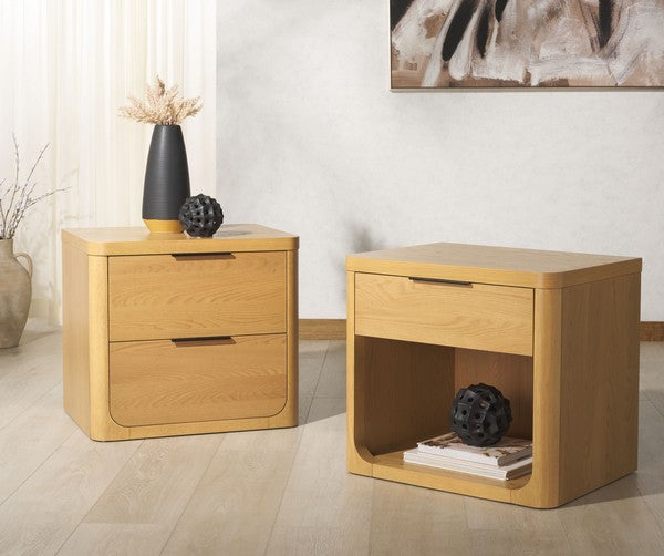 Raylie 1 Drawer Wood Nightstand