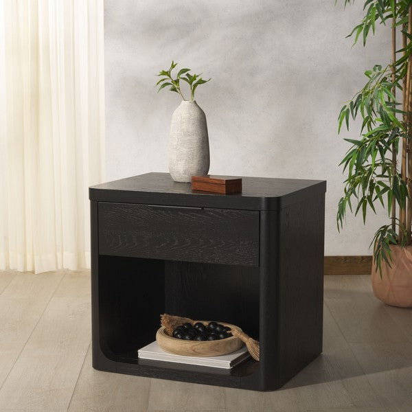 Raylie 1 Drawer Wood Nightstand