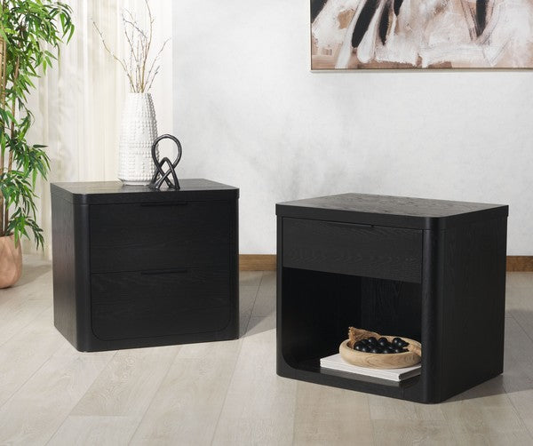 Raylie 1 Drawer Wood Nightstand