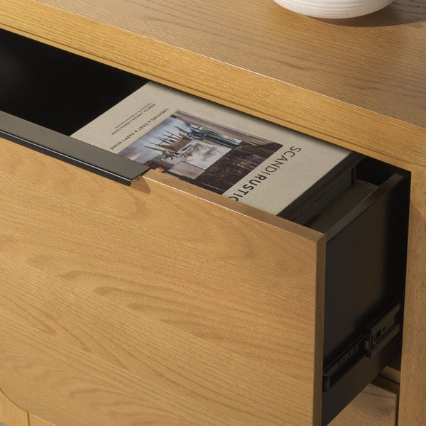 Raylie 2 Drawer Wood Nightstand
