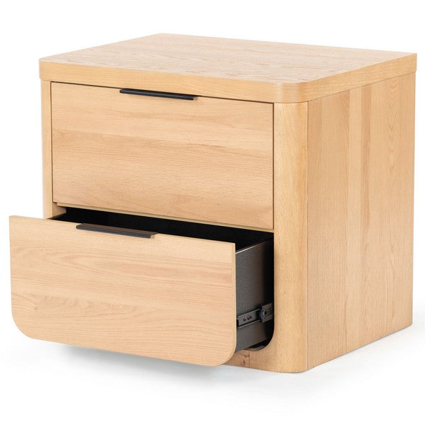 Raylie 2 Drawer Wood Nightstand