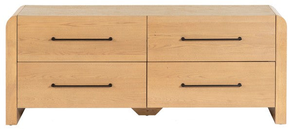 Katrina Wood 4 Drawer Dresser