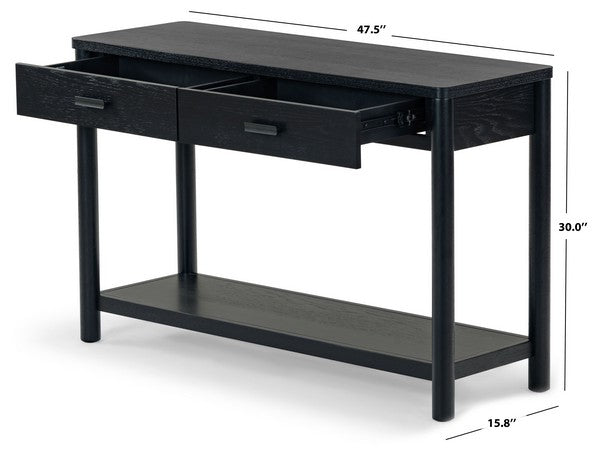 Jaylessa Wood 2 Drawer Console Table