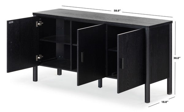Jaylessa Wood 3 Door Sideboard