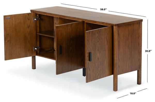Jaylessa Wood 3 Door Sideboard