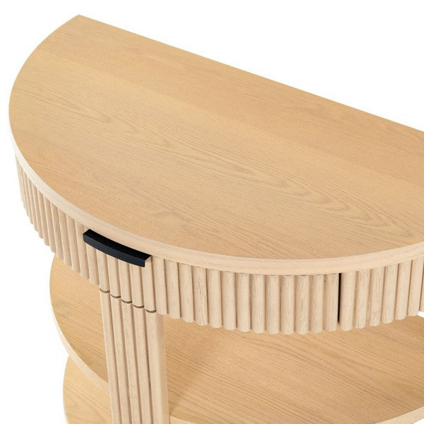Shelbie Reeded Console Table