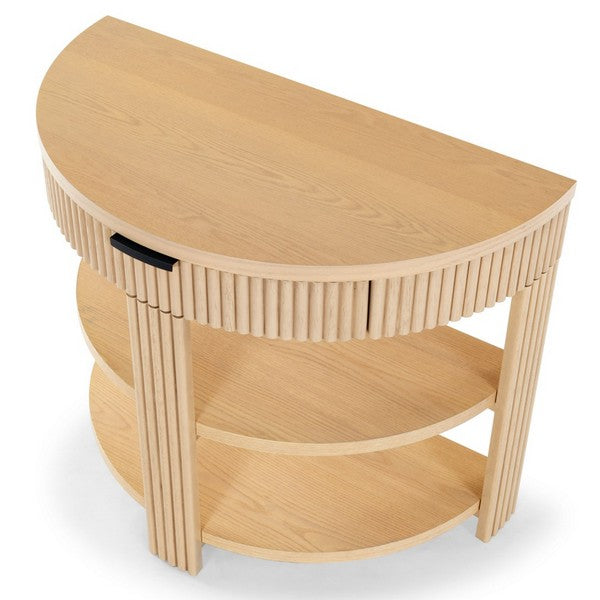 Shelbie Reeded Console Table