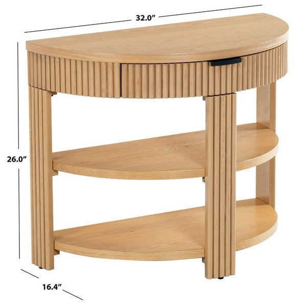 Shelbie Reeded Console Table