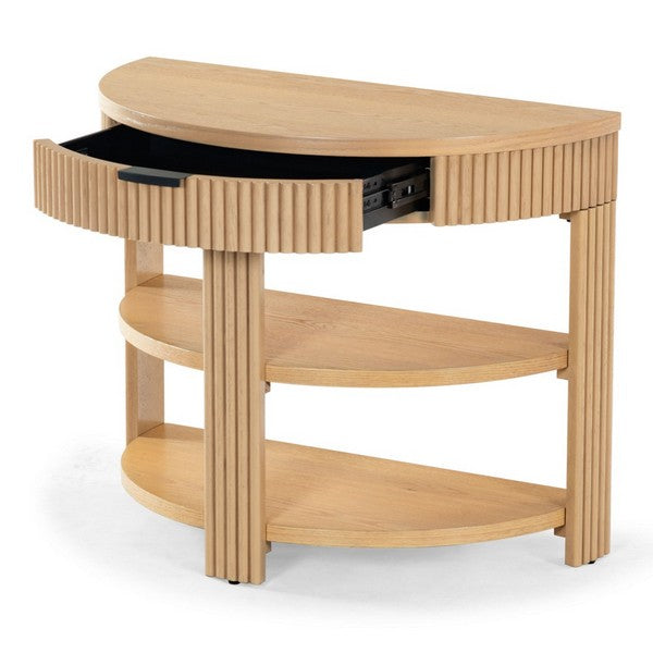 Shelbie Reeded Console Table