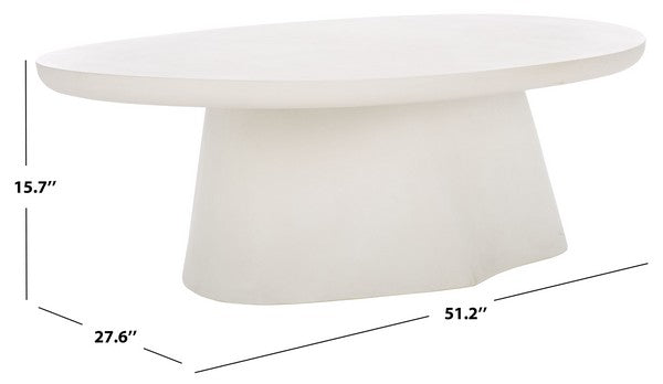 Jasbriella Concrete Coffee Table