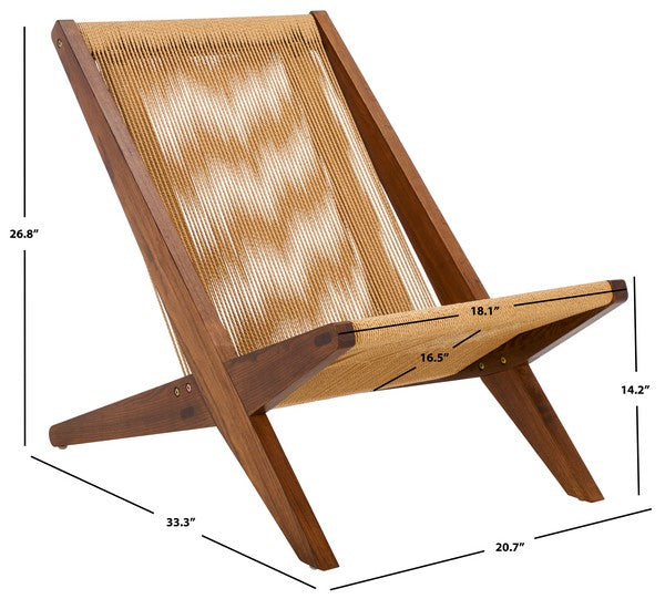 Trisha Folding Rope Accent Chair
