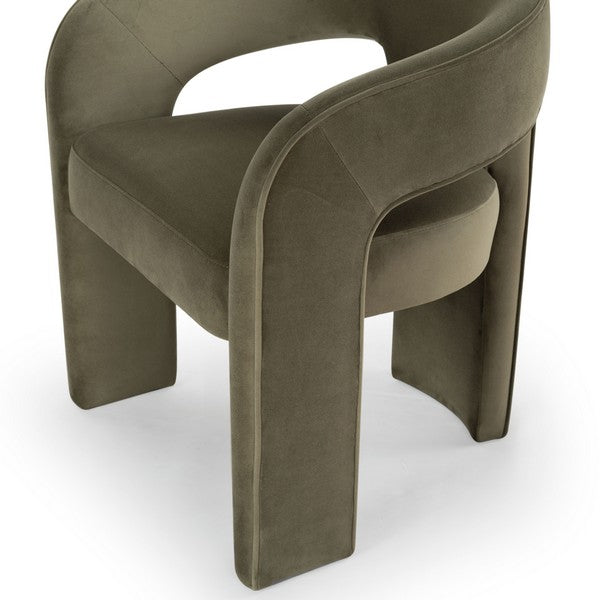 Catharia Velvet 3 Leg Dining Chair