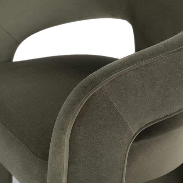 Catharia Velvet 3 Leg Dining Chair