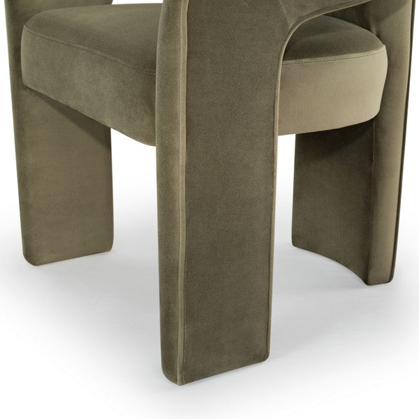Catharia Velvet 3 Leg Dining Chair
