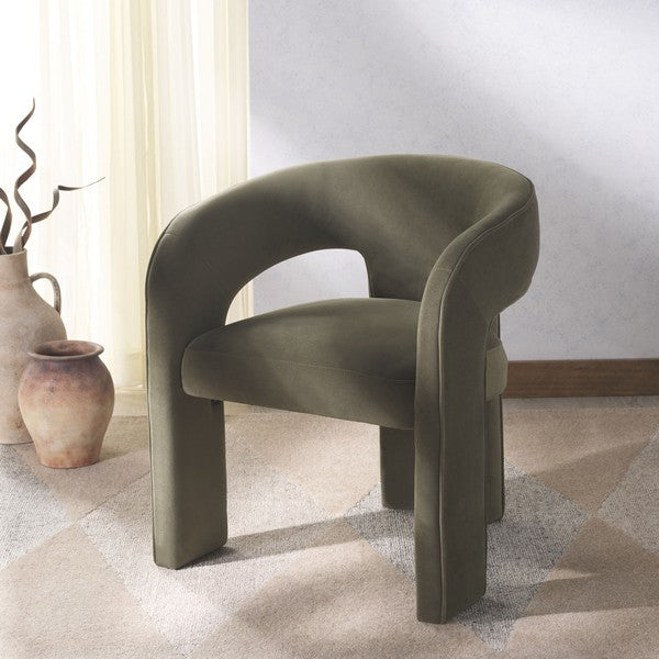 Catharia Velvet 3 Leg Dining Chair