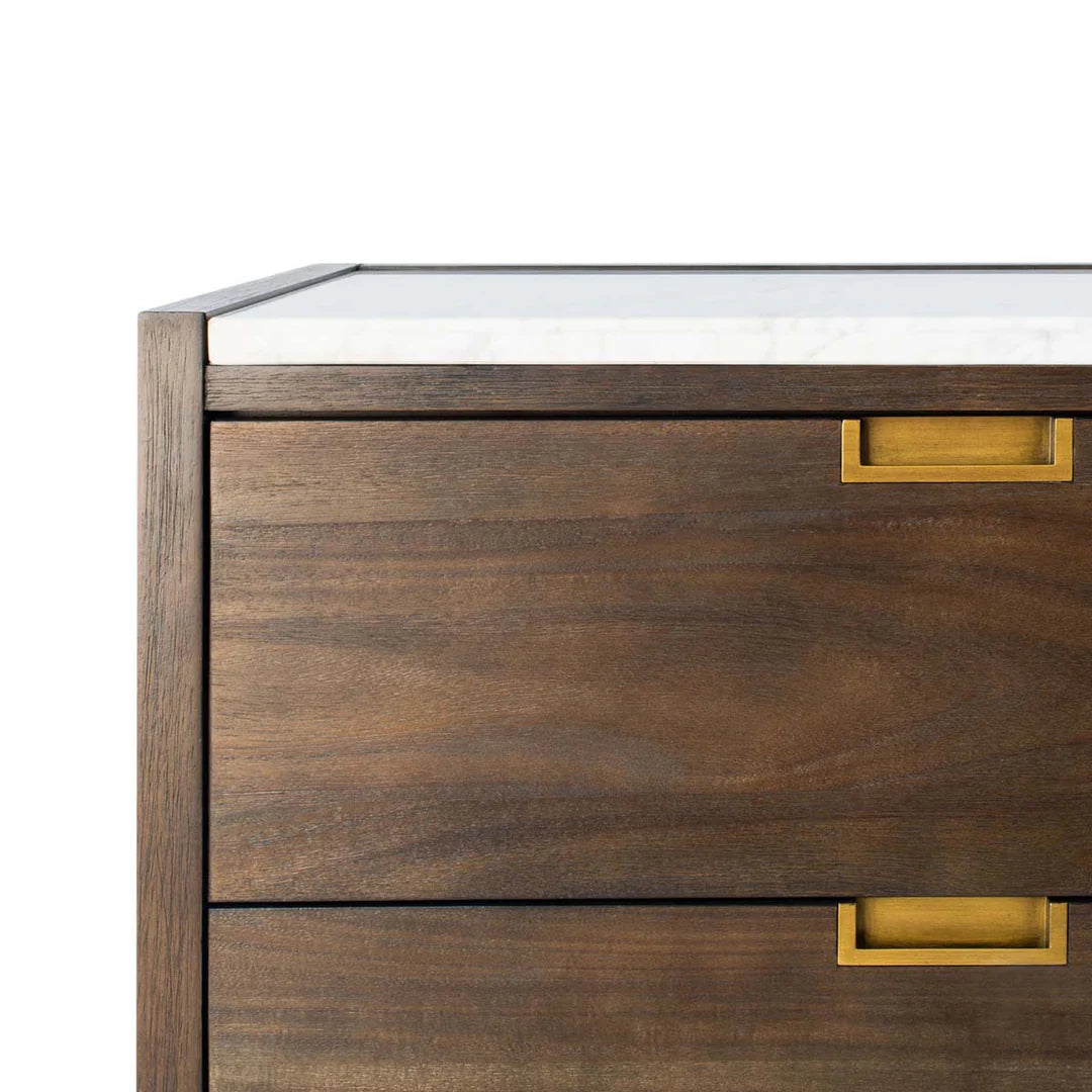 Adeline 6 Drawer Dresser - Dark Chocolate