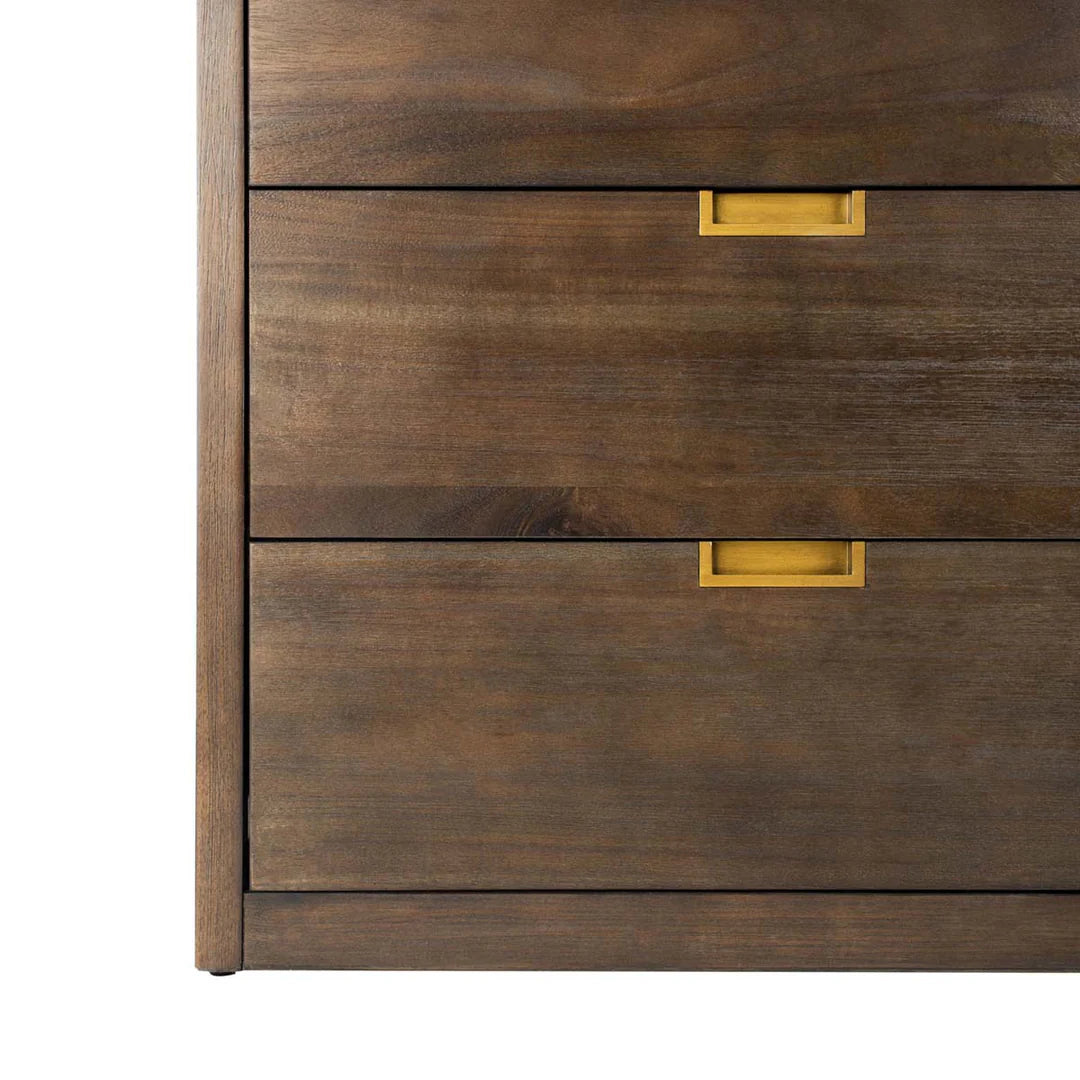 Adeline 6 Drawer Dresser - Dark Chocolate