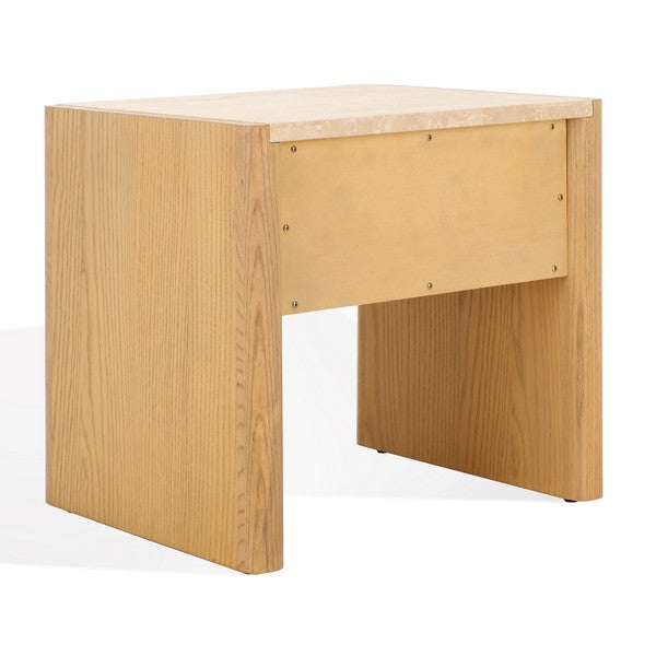 Bellarose Travertine Nightstand