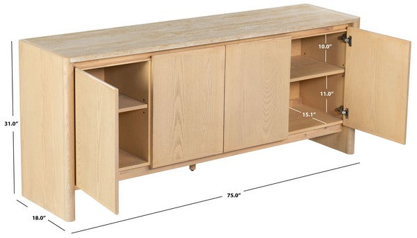 Bellarose Travertine Sideboard