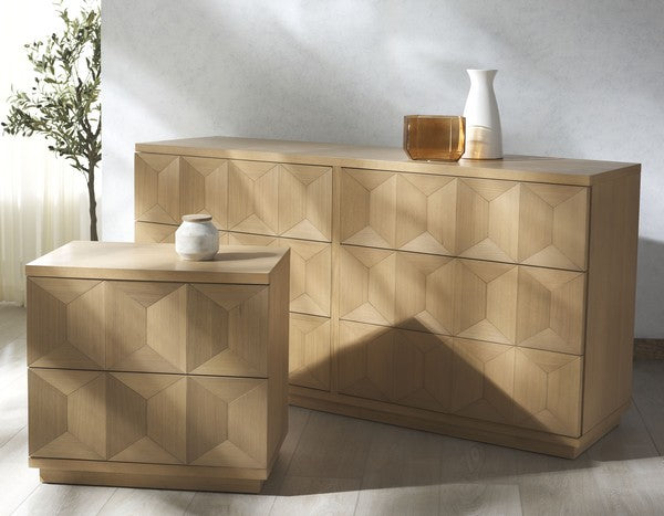 Deziree Wood 6 Drawer Dresser