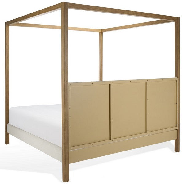 Graciella Boucle King Canopy Bed
