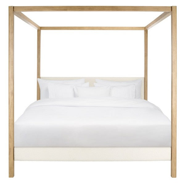 Graciella Boucle King Canopy Bed