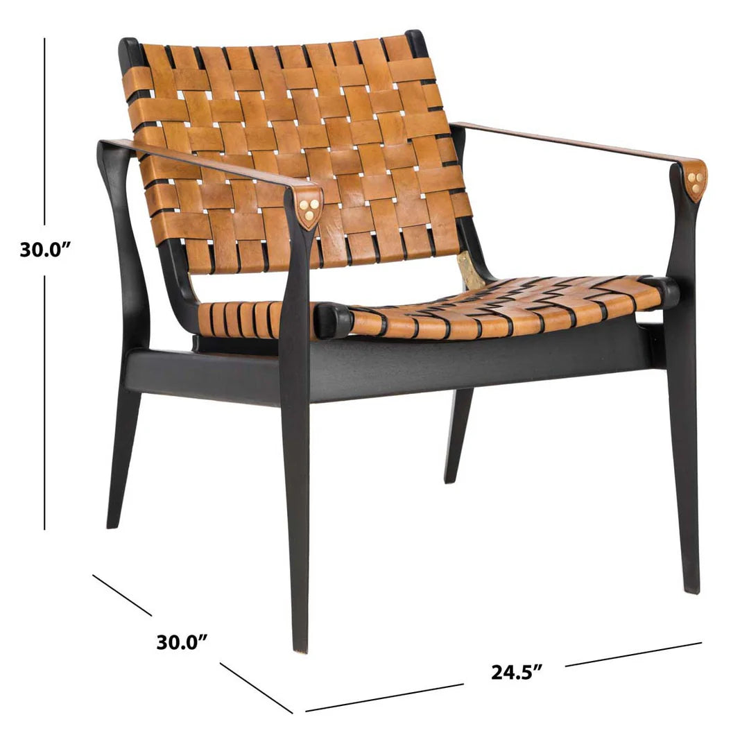 Dilan Leather Safari Chair