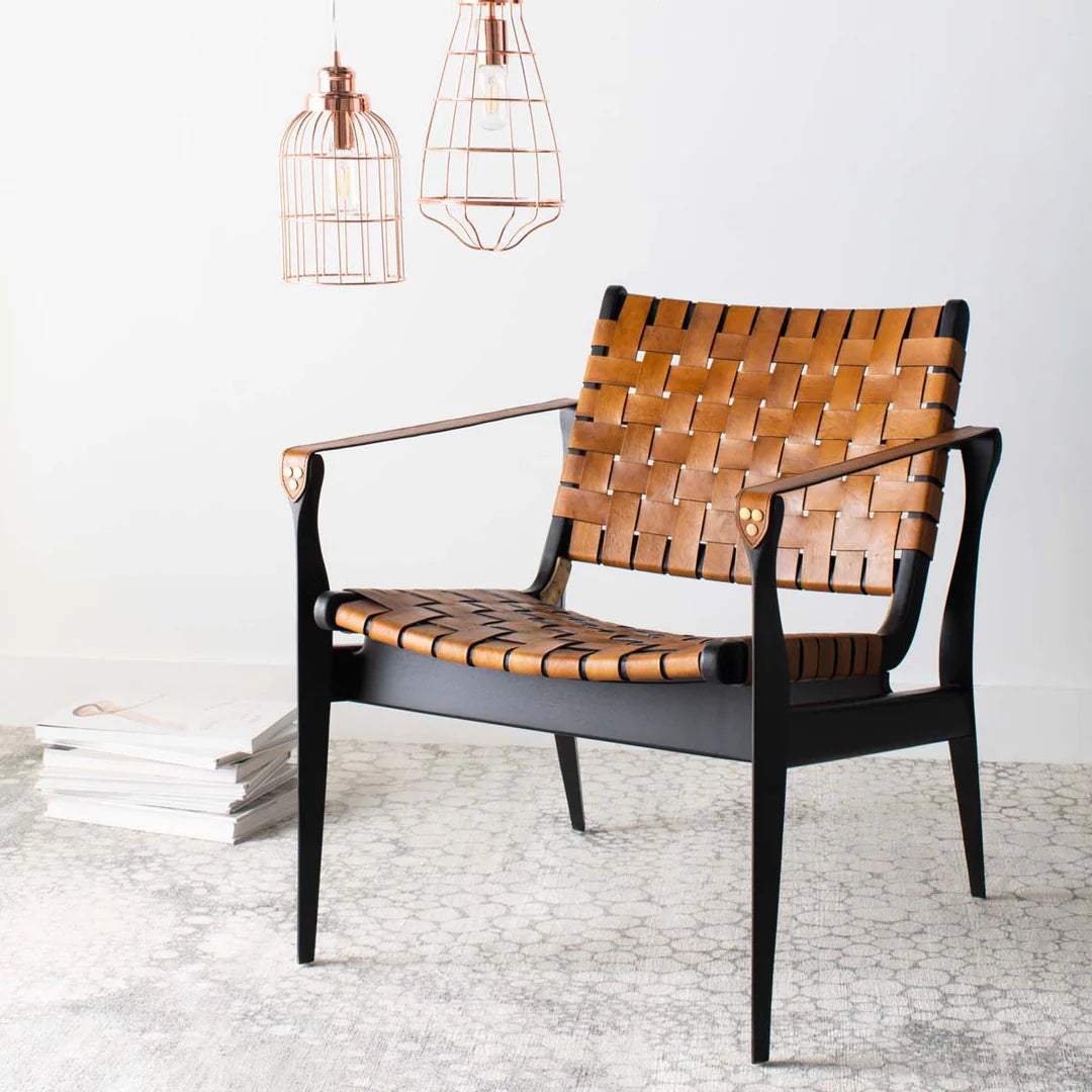Dilan Leather Safari Chair