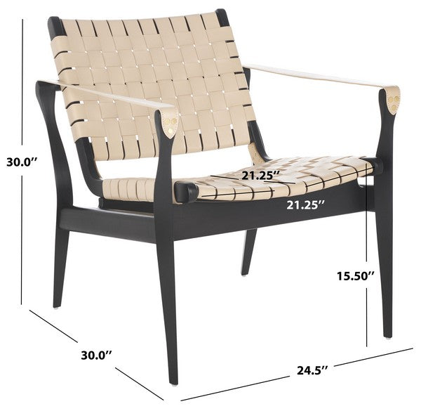 Dilan Leather Safari Chair