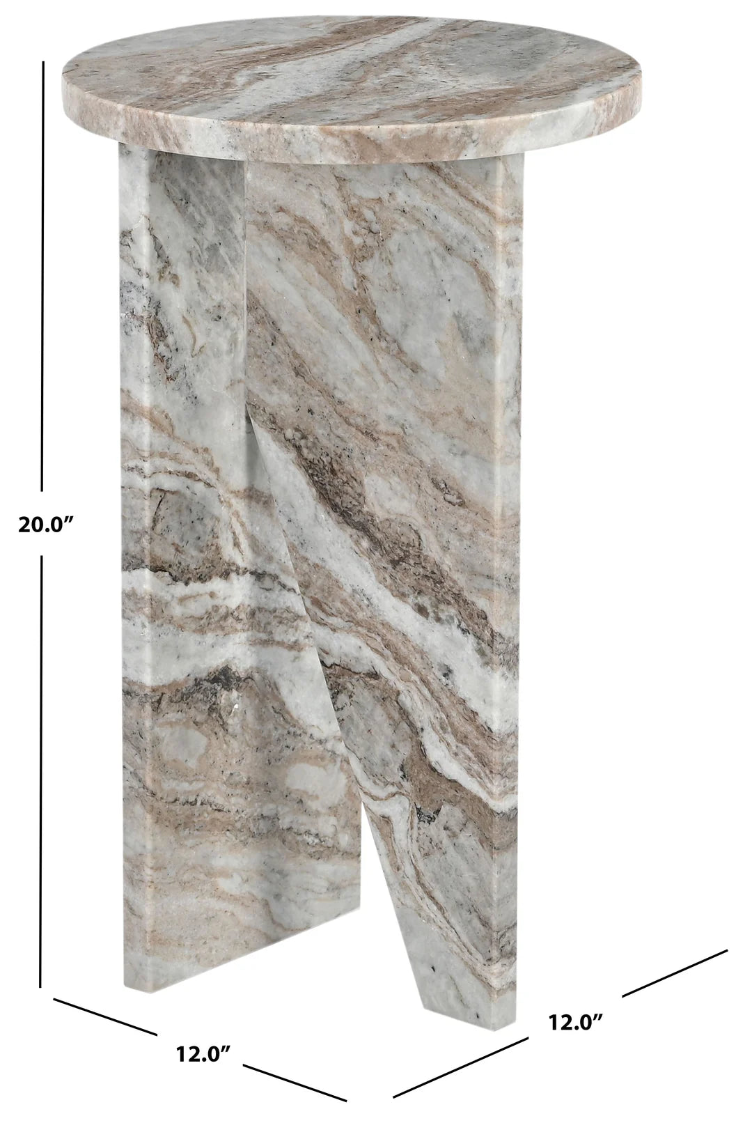 Devlin Marble Drink Table