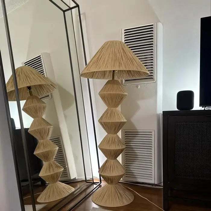 Natural Floor Raffia Lampshade