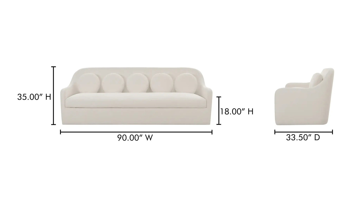 Amelie White Sofa